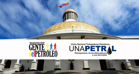 Gente del  Petróleo y Unapetrol en respaldo a la Asamblea Nacional