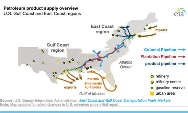 Gráfica del día | May 11, 2021 | El oleoducto Colonial afectado por un ciberataque