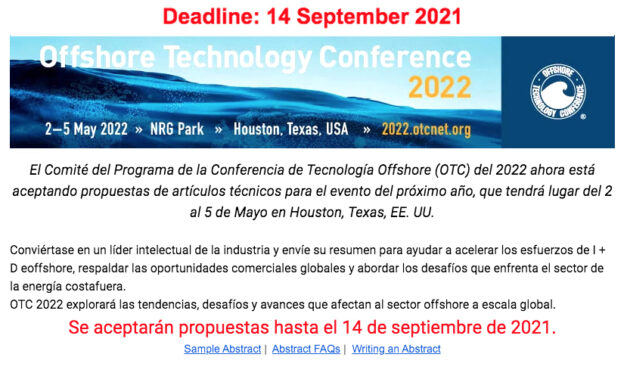 Envíe un resumen para OTC 2022