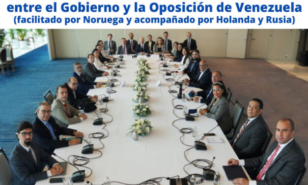 Gráfica del día | Sep 07, 2021 | Foto oficial de la negociación en México entre el Gobierno y la Oposición de Venezuela