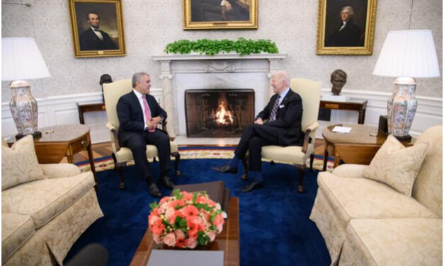 Iván Duque y Joe Biden  se reunieron en la Casa Blanca