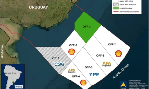 YPF y Shell se ganaron dos Bloques en Uruguay