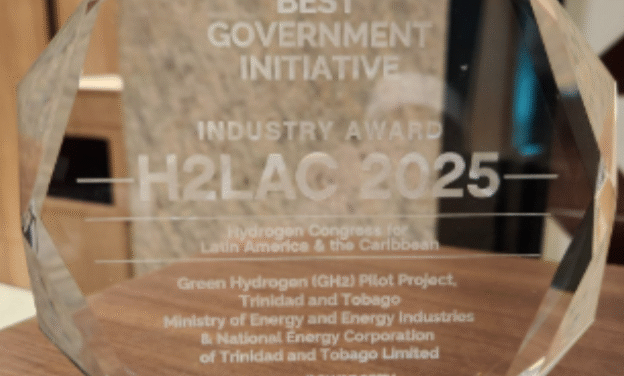 T&T gana premio por proyecto de hidrógeno 