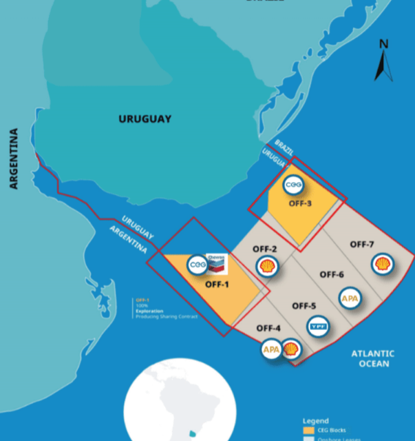 Adquisición sísmica offshore Uruguay