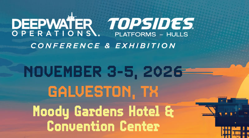Deepwater Operations and Topsides, Platform and Hulls conference sessions | Nov 03-05 | Galveston, Texas