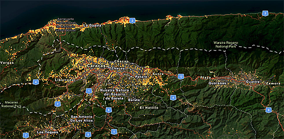 Los terremotos de Venezuela desplazaron el terreno